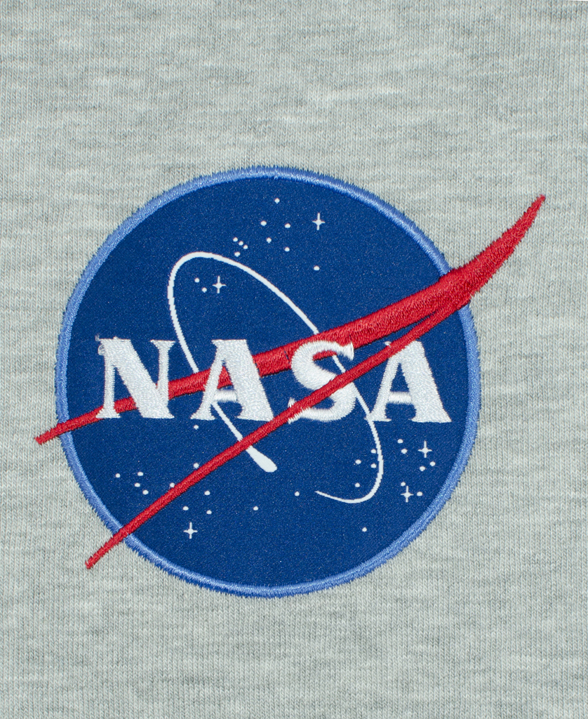 Толстовка ALPHA INDUSTRIES NASA ZIP HOODY grey heather 