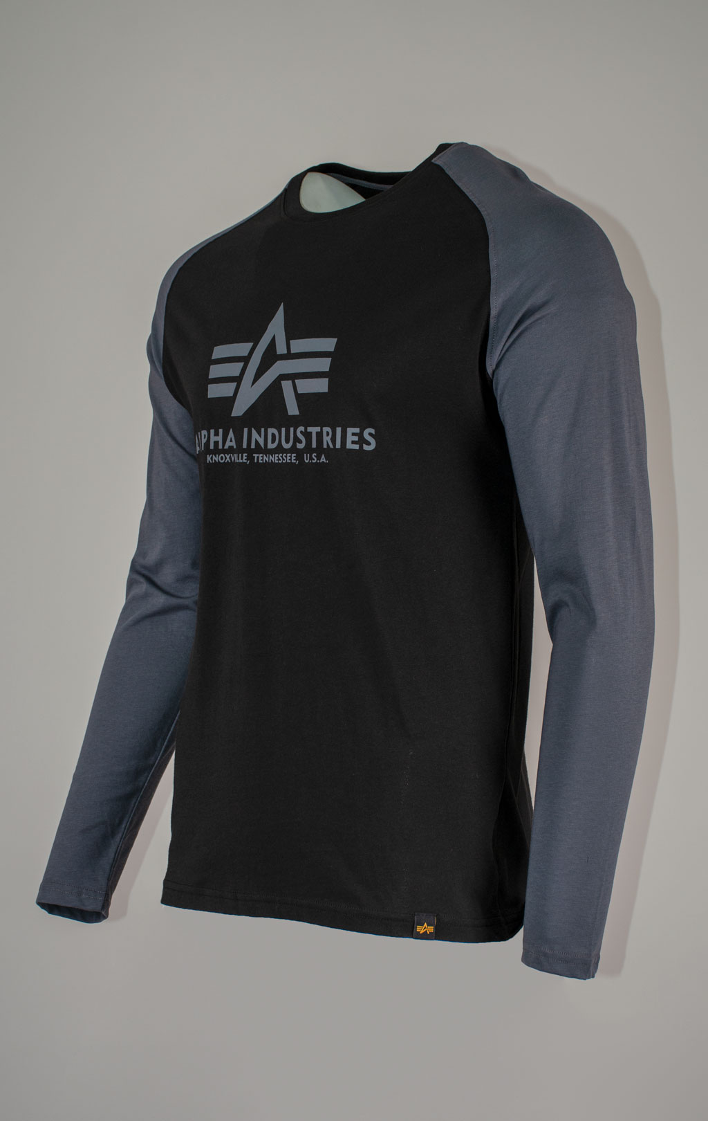 Лонгслив ALPHA INDUSTRIES BASIC LS black/greyblack 