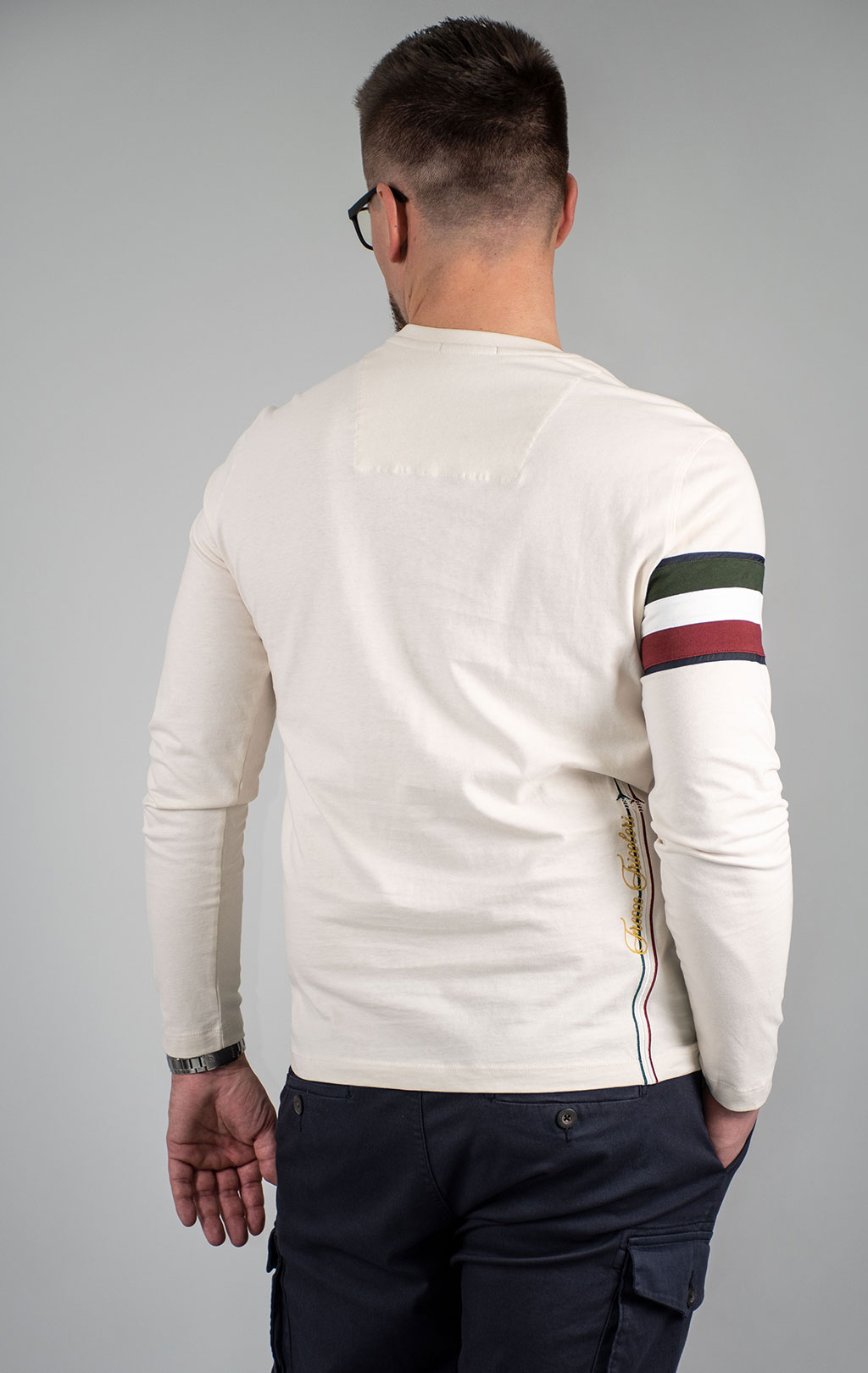 Лонгслив AERONAUTICA MILITARE FW 24/25/BD white beige (TS 2319) 