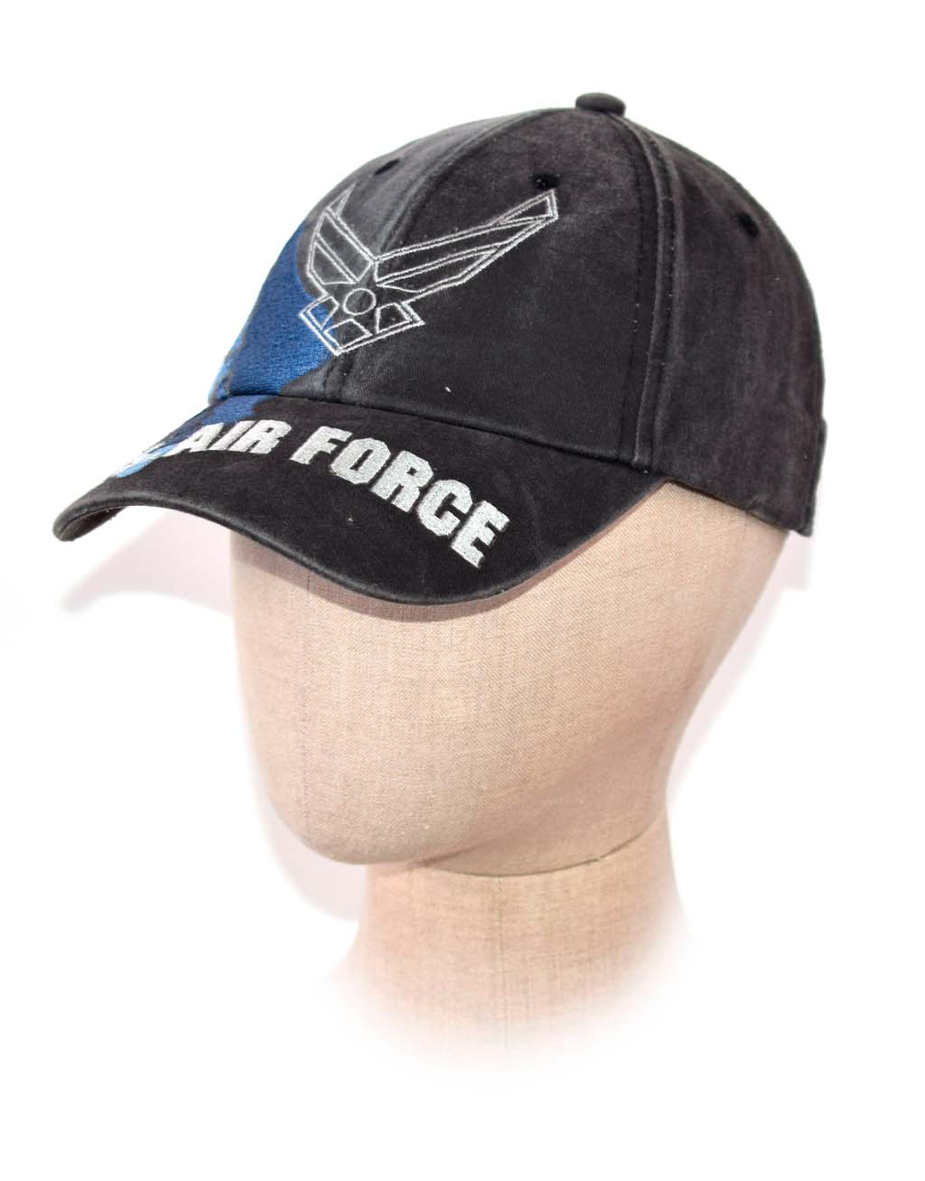 Бейсболка EC AIR FORCE WINGS black washed (6015) 