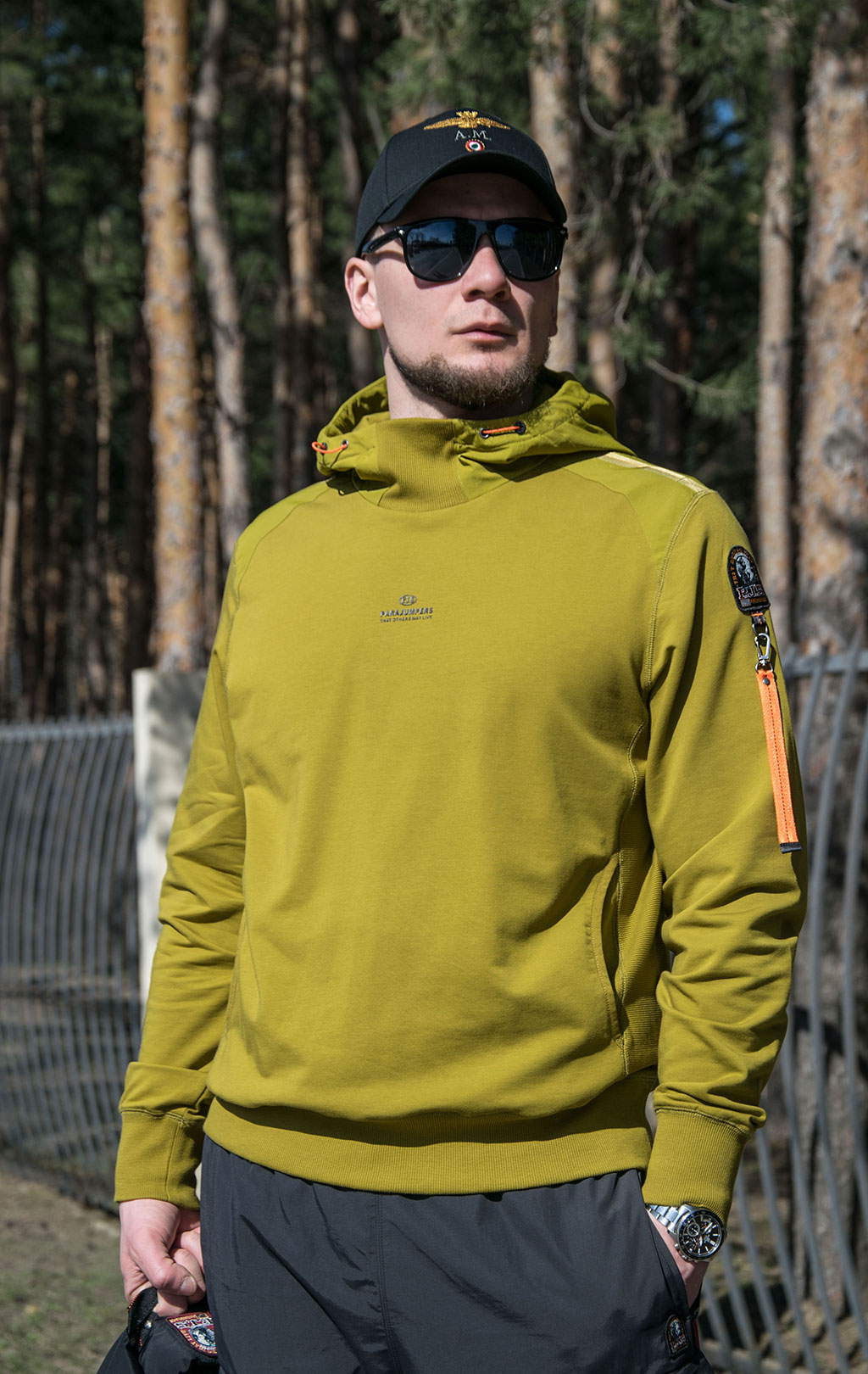 Толстовка с капюшоном PARAJUMPERS ELECTRA SS 23 woodbine 