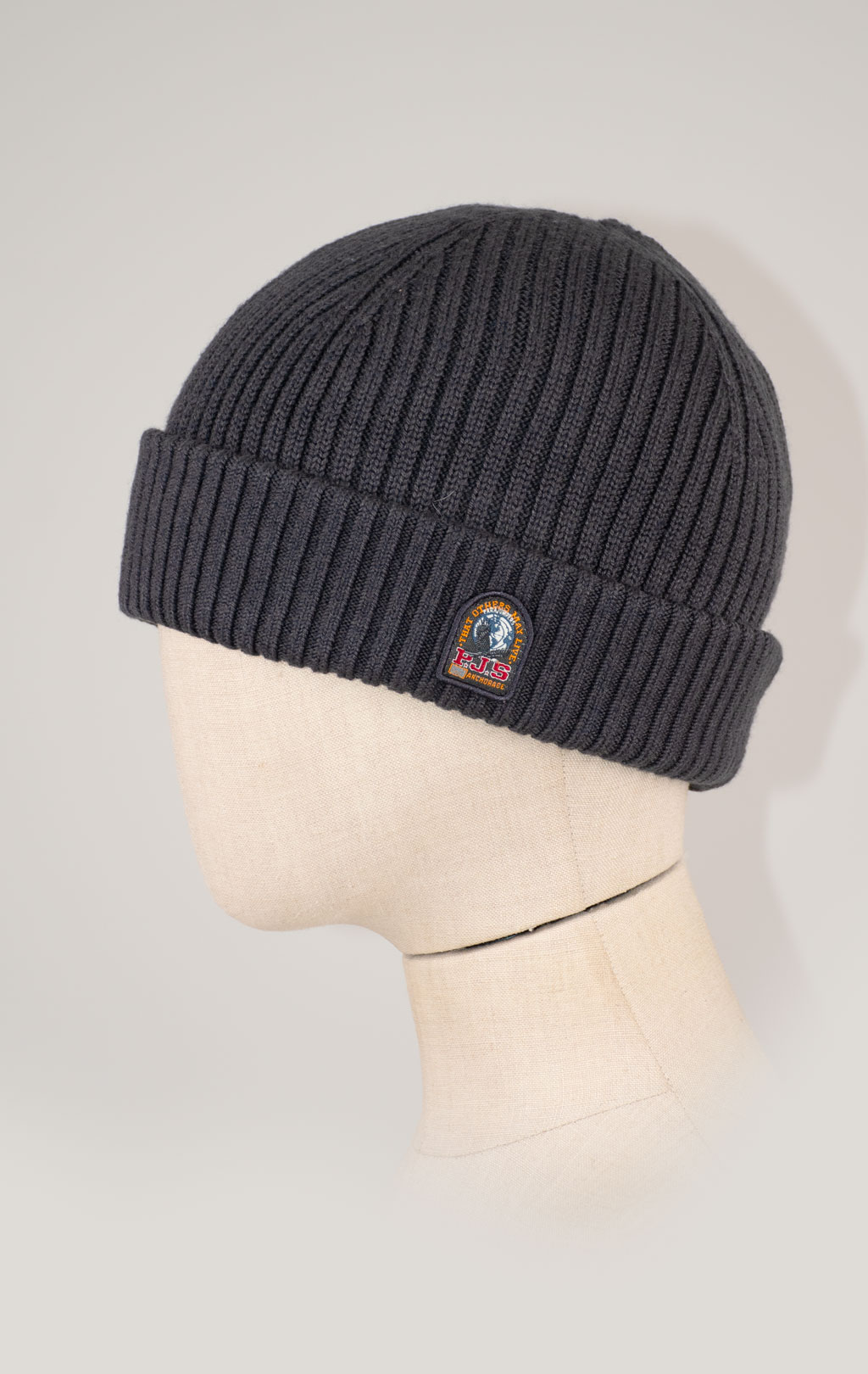 Шапка вязаная PARAJUMPERS RIB HAT FW 25/26 phantom 