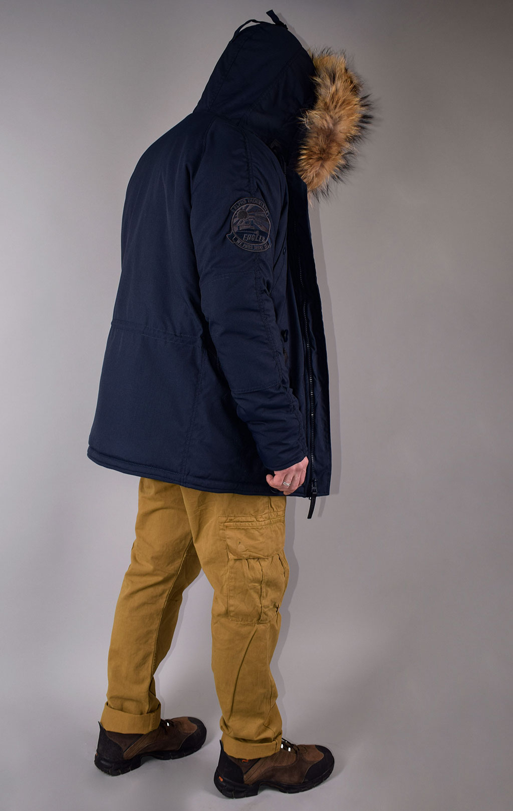 Аляска ALPHA INDUSTRIES EXPLORER натур. мех rep. blue 