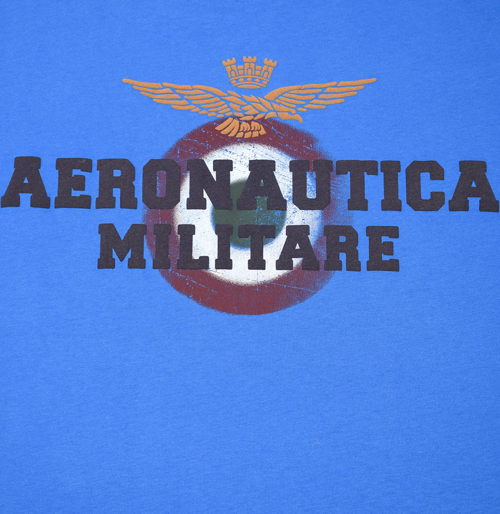 Футболка AERONAUTICA MILITARE SS 20/PT bluette (TS 1617) 