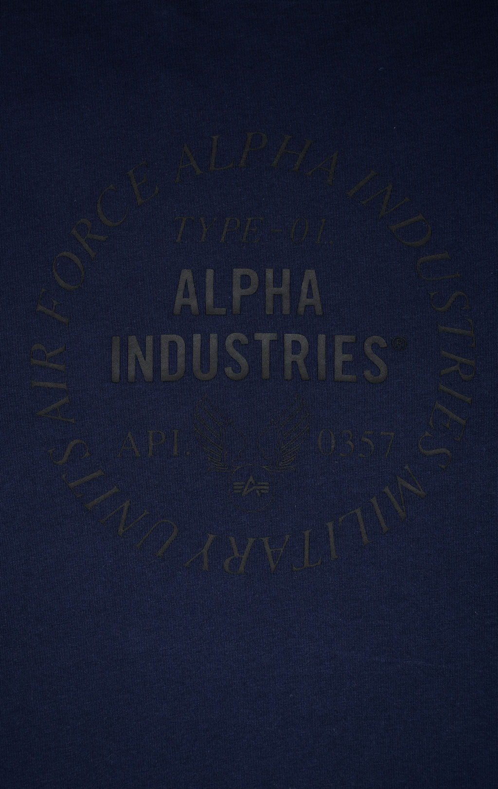Футболка ALPHA INDUSTRIES UNFRM TYPE-01 TEE SS 25 m rep. blue 