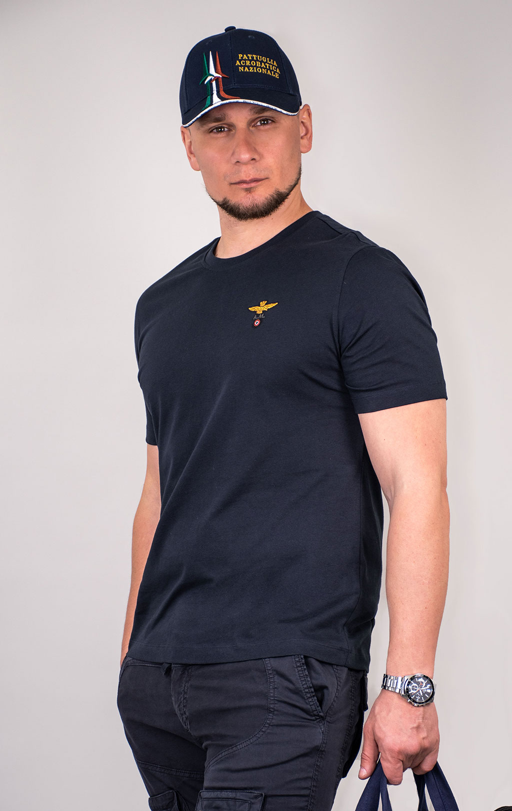 Футболка AERONAUTICA MILITARE SS 24/TR blue (TS 1580) 