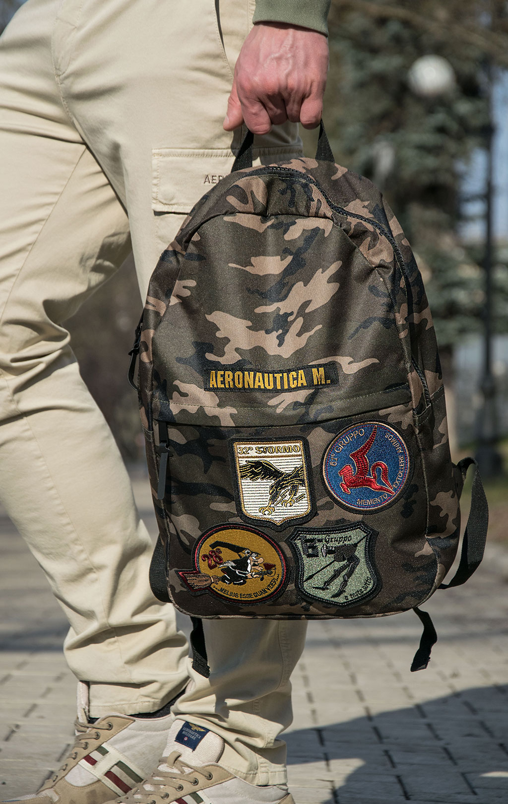 Рюкзак AERONAUTICA MILITARE PADDED BACK PACK FW 22/23/CN camouflage (BO 1087) 