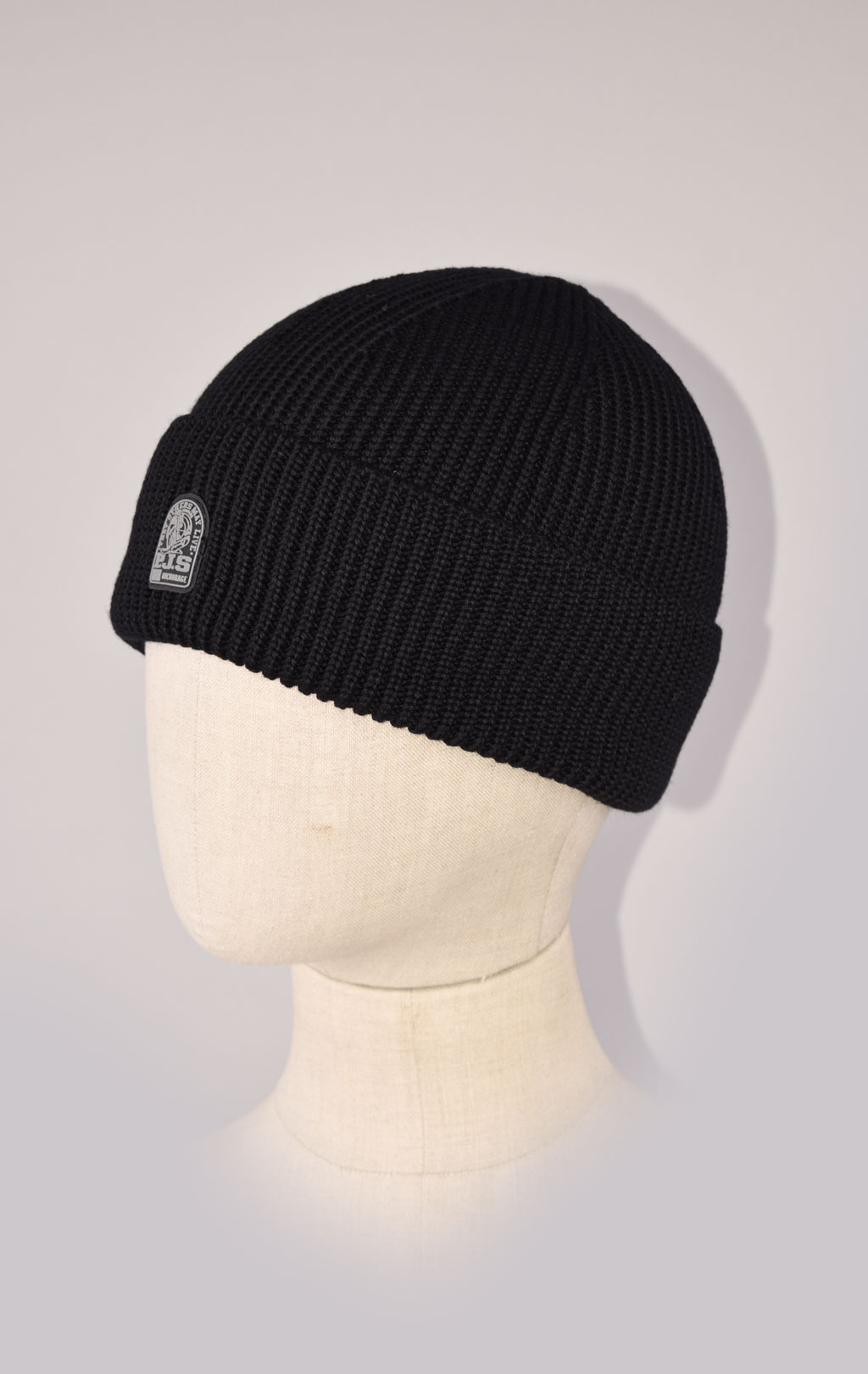 Шапка вязаная PARAJUMPERS PLAIN BEANIE FW 23/24 black 