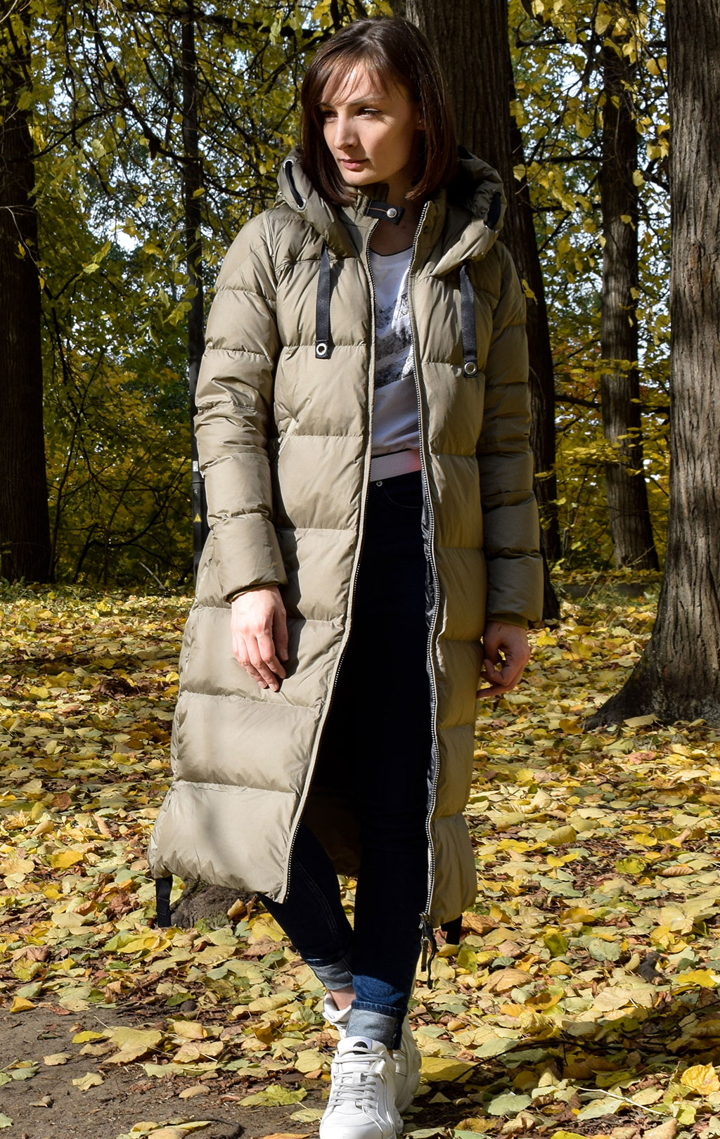 Женское пальто пуховое PARAJUMPERS PANDA FW 20/21 dried herb 