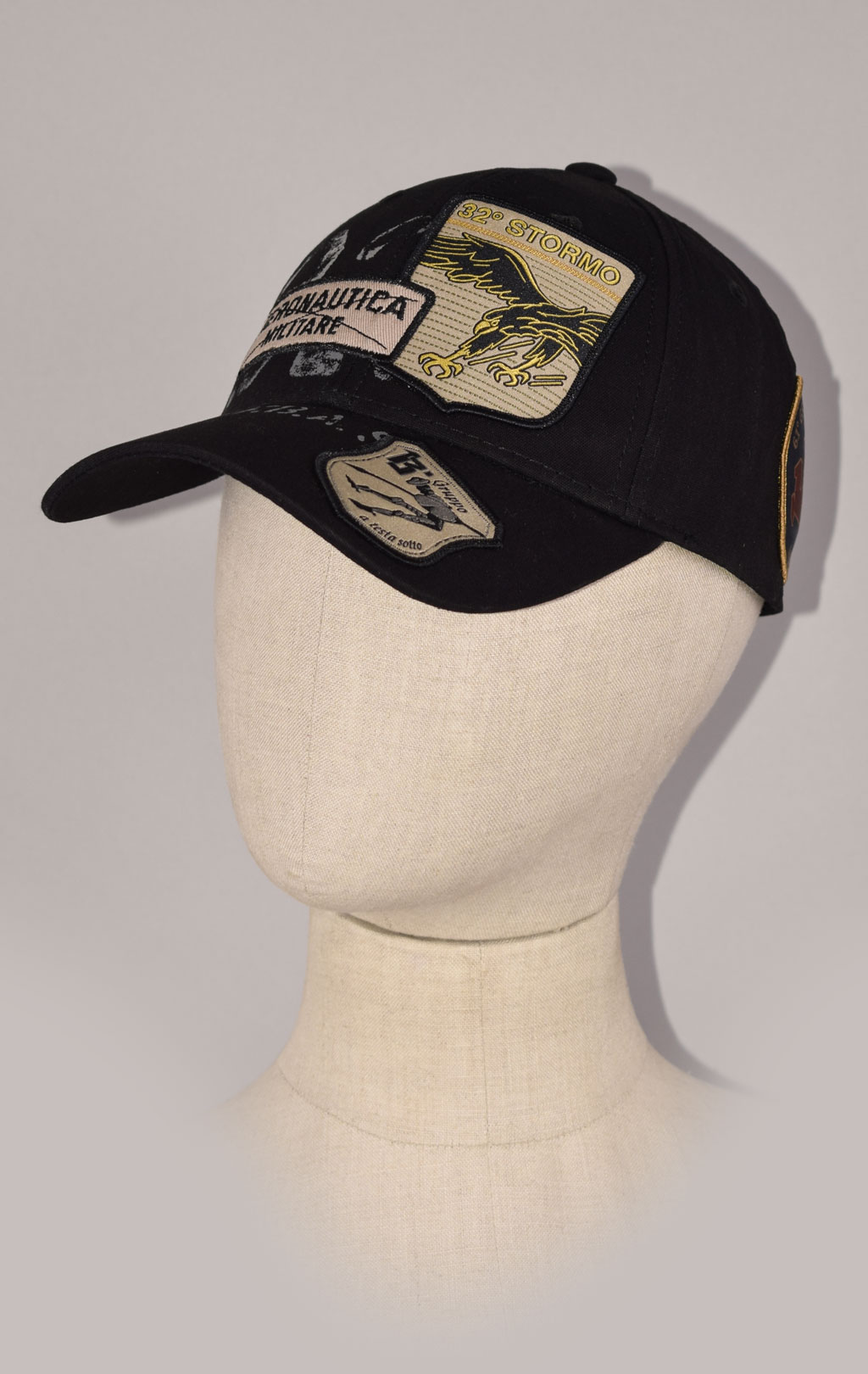 Бейсболка AERONAUTICA MILITARE FW 22/23/CN jet black (HA 1118)