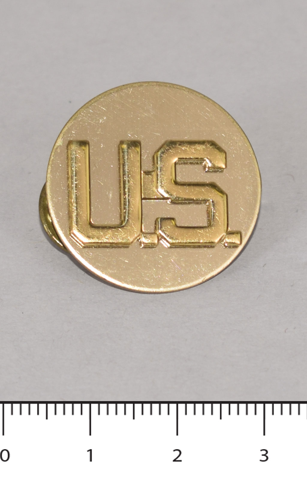 Знак US на круге gold (P12692) 
