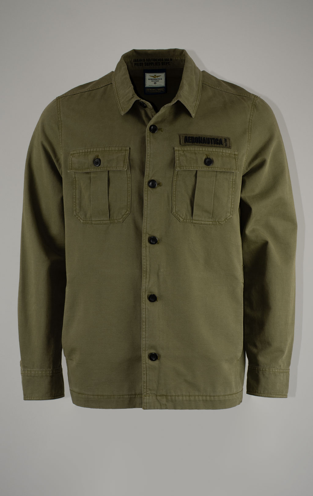 Ветровка AERONAUTICA MILITARE FW 25/26/IN dark olive (AC 0036) 