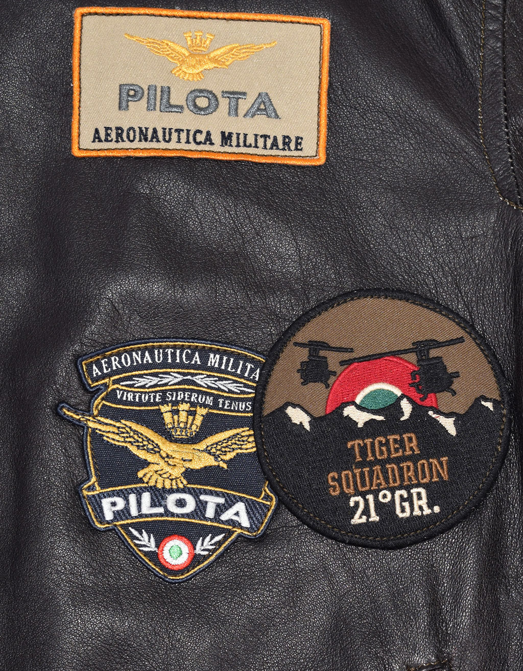 Куртка AERONAUTICA MILITARE кожа SS 20/IT chocolate (PN 5008) 