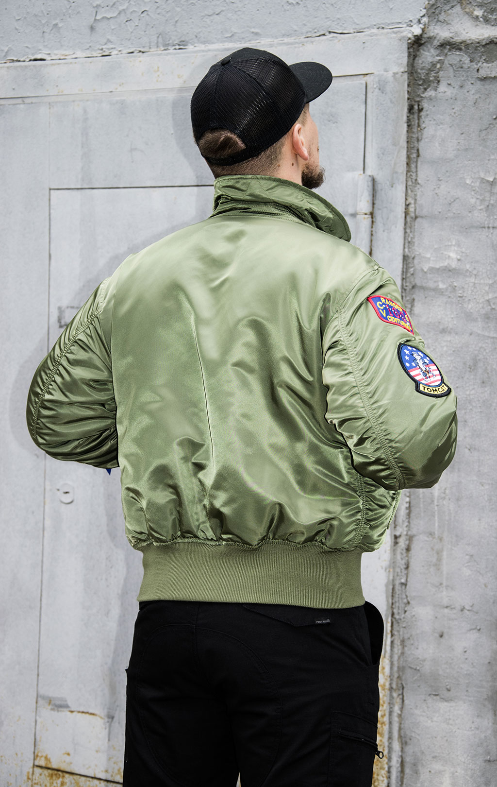 Куртка летная ALPHA INDUSTRIES TOP GUN CWU 45 sage green 