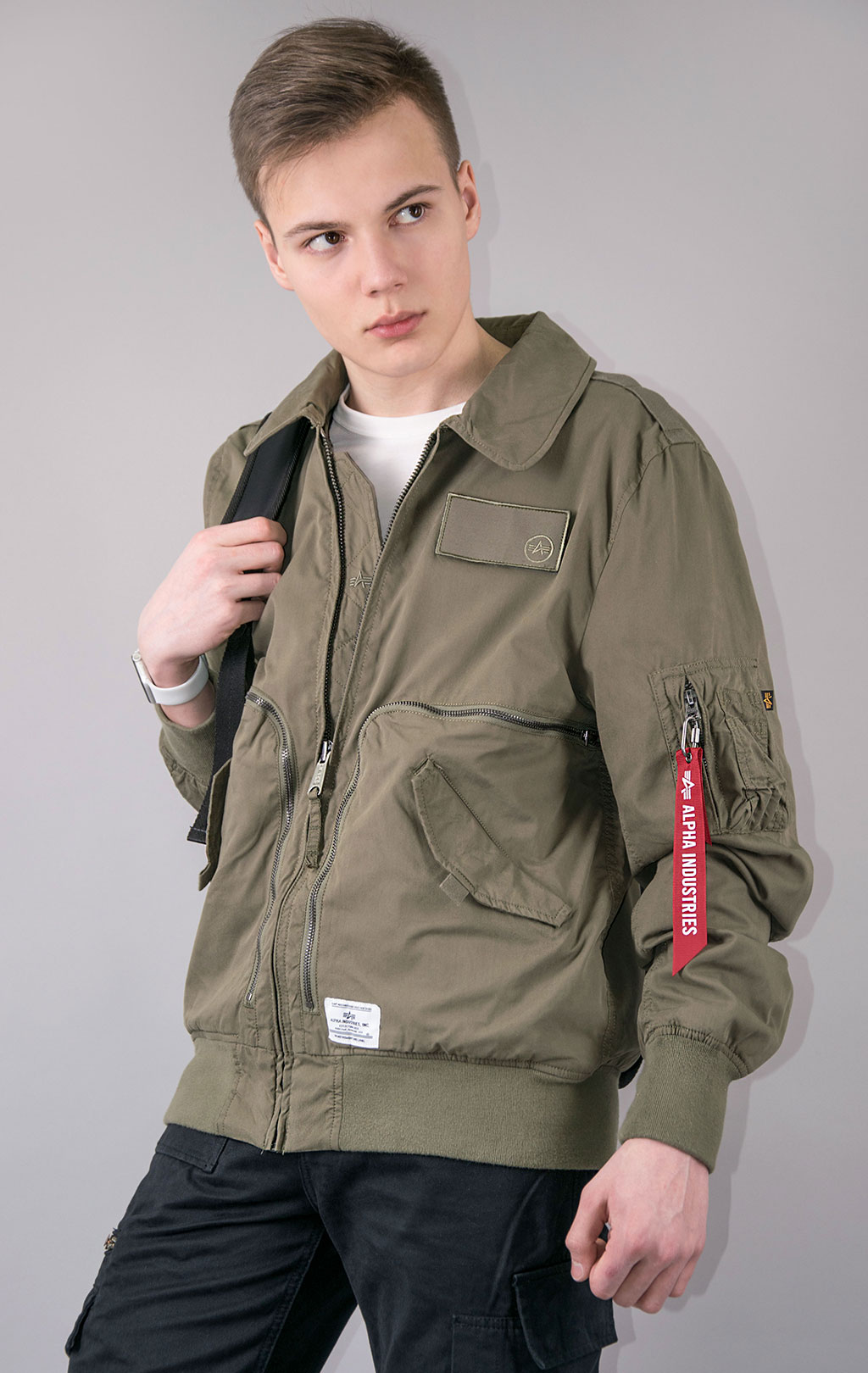 Ветровка ALPHA INDUSTRIES CTN FLIGHT JACKET CWU 36/P SS 23 m OG-107 green 