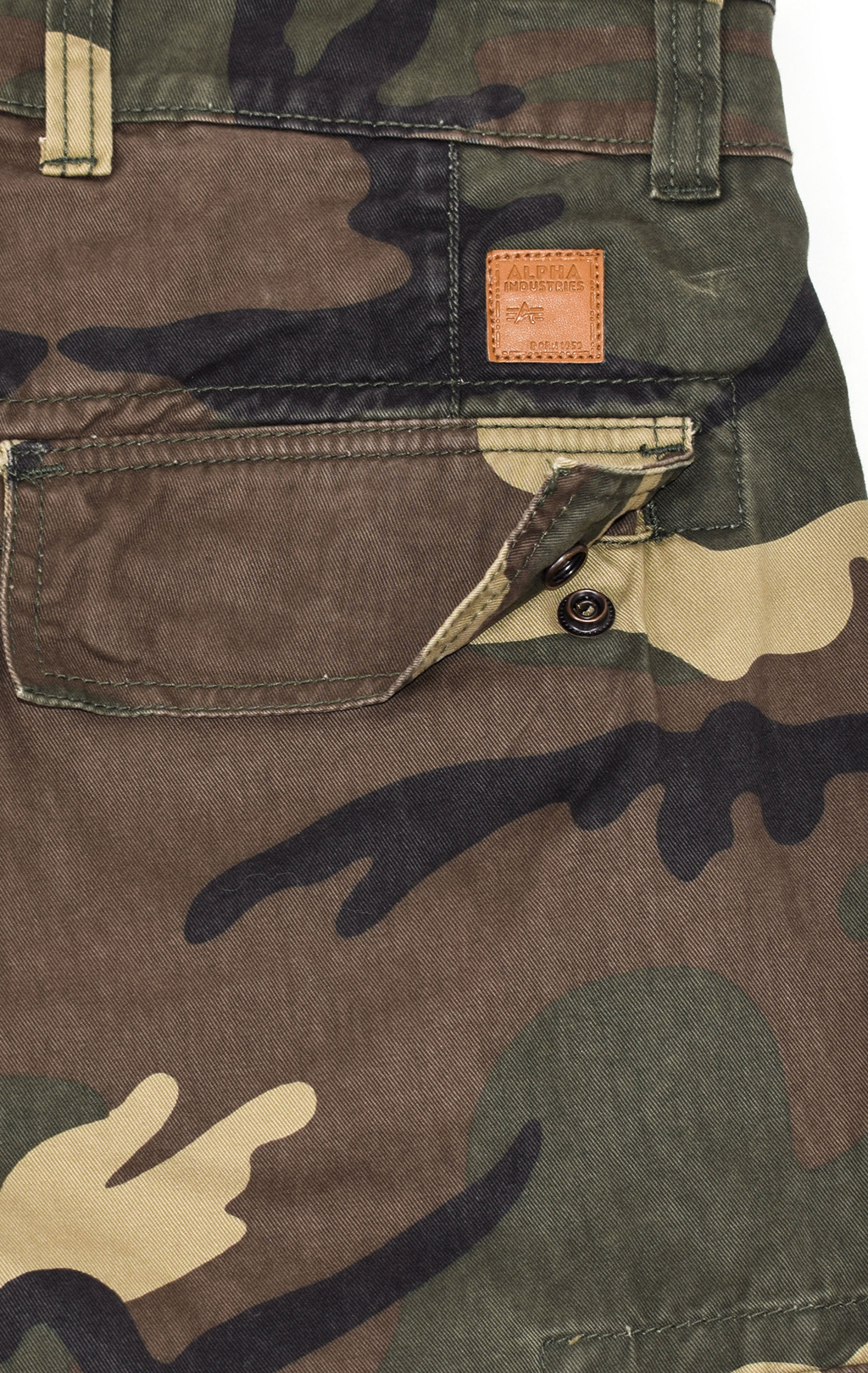 Брюки-карго ALPHA INDUSTRIES AGENT C camo woodland 