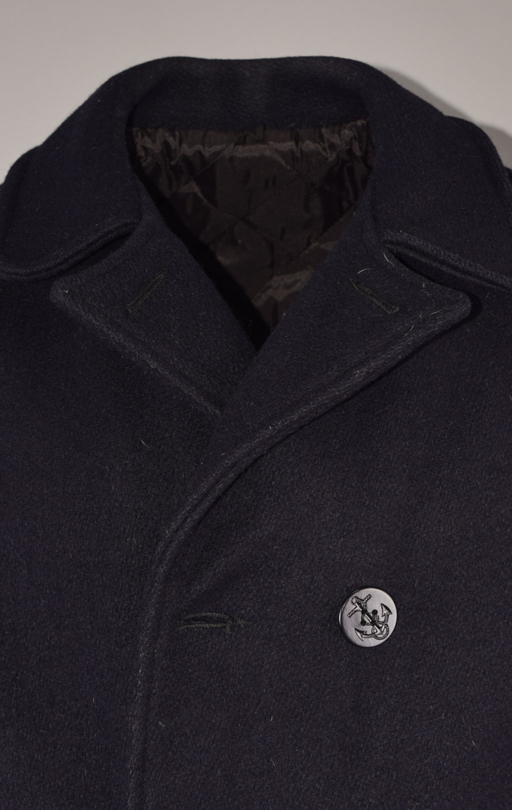 Бушлат морской Property of NYCHA PEACOAT шерсть 85/полиэстер15 navy б/у США