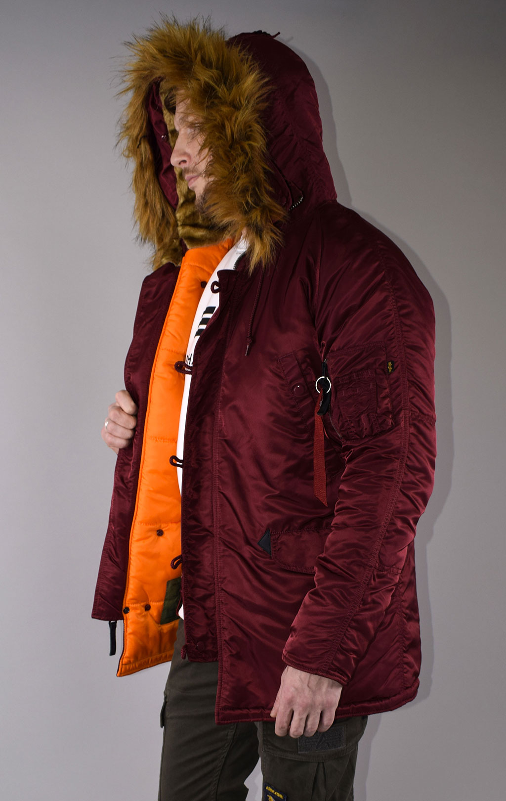 Аляска ALPHA INDUSTRIES VF 59 N-3B burgundy 