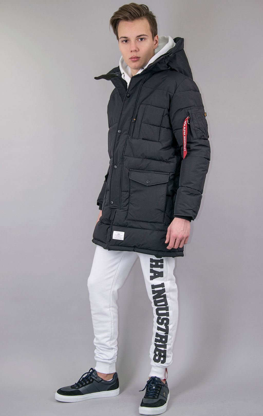 Аляска ALPHA INDUSTRIES QUILTED PARKA N-3B FW 22/23 m black 