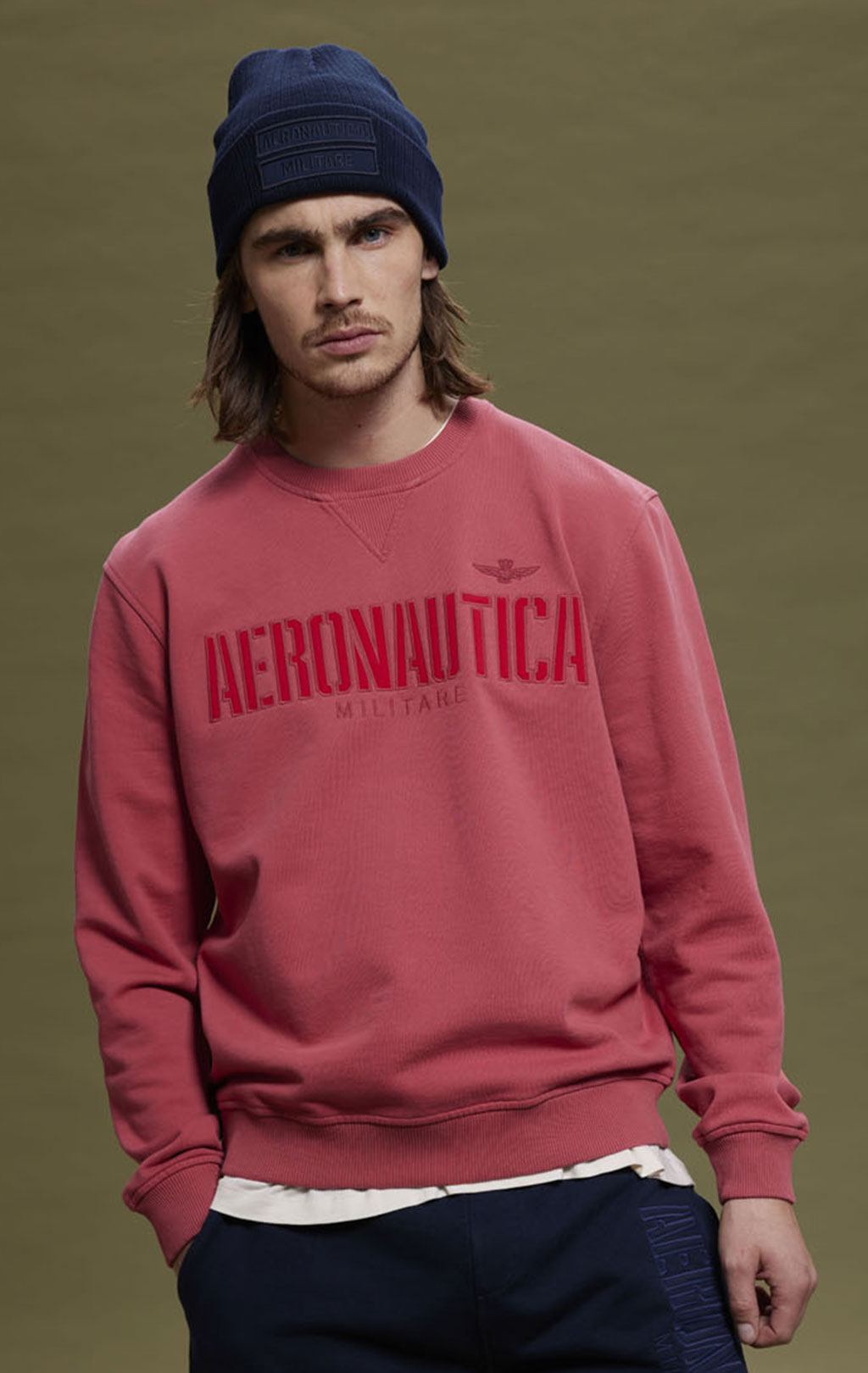 Свитшот AERONAUTICA MILITARE FW 23/24/TR pink (FE 1804) 