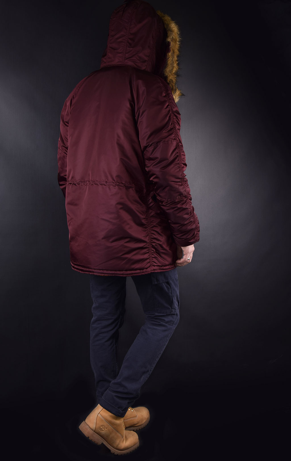 Аляска ALPHA INDUSTRIES SLIM FIT GEN-I N-3B maroon/orange 