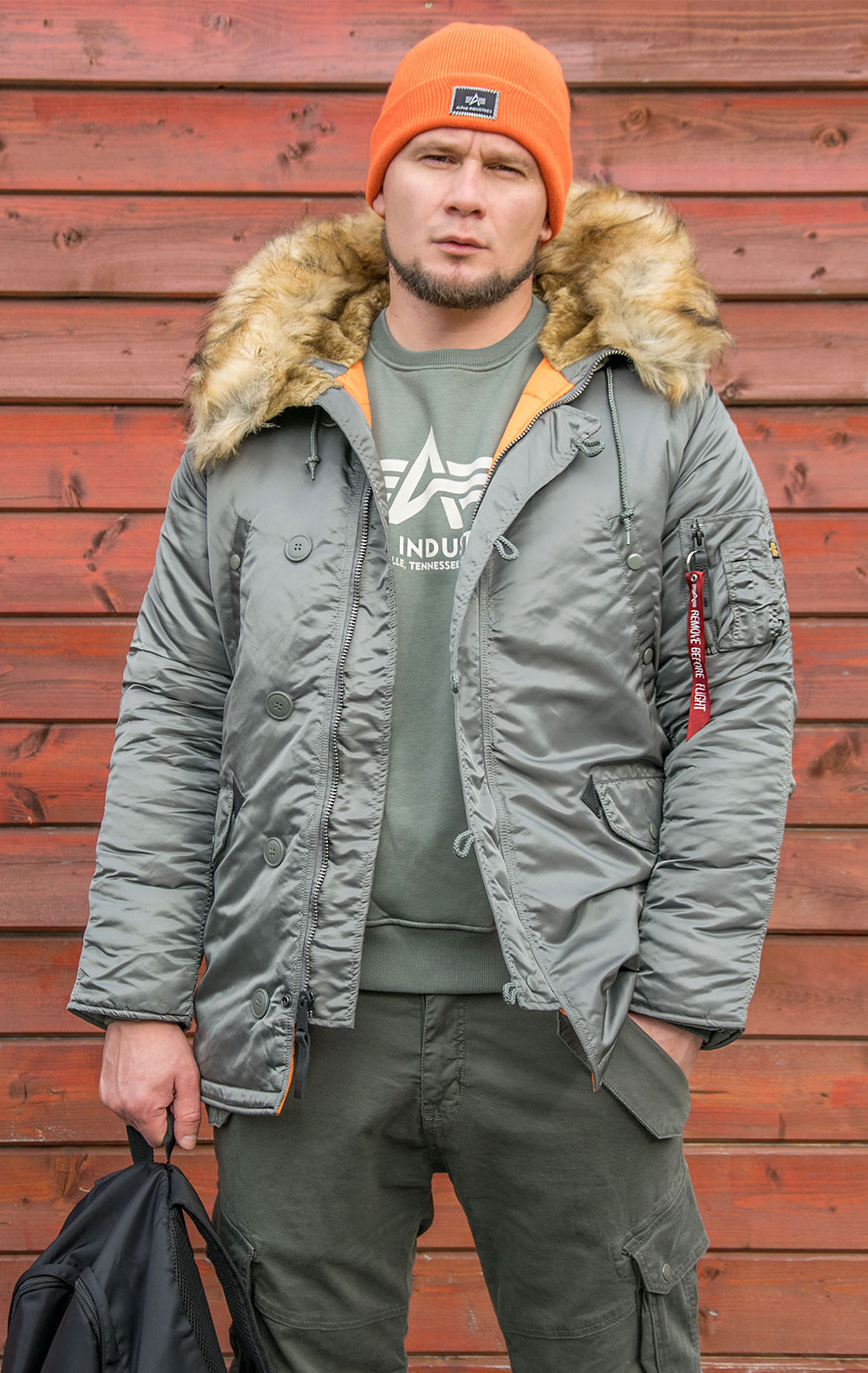 Аляска ALPHA INDUSTRIES VF 59 N-3B vintage green 