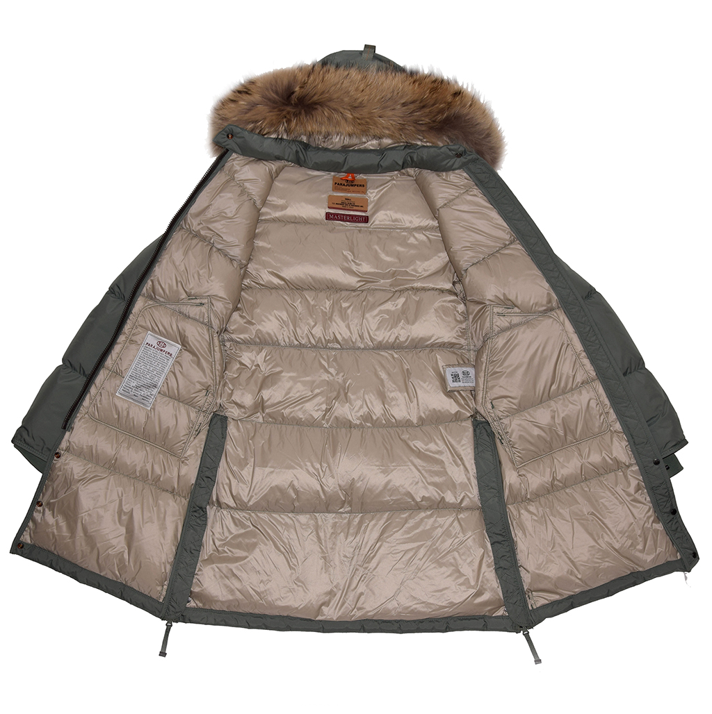 Женское пальто пуховое PARAJUMPERS LIGHT LONG BEAR hedge green 