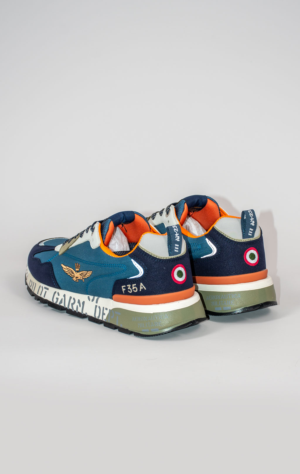 Кроссовки AERONAUTICA MILITARE SS 25/CN baltic/blue navy (SC 276) 