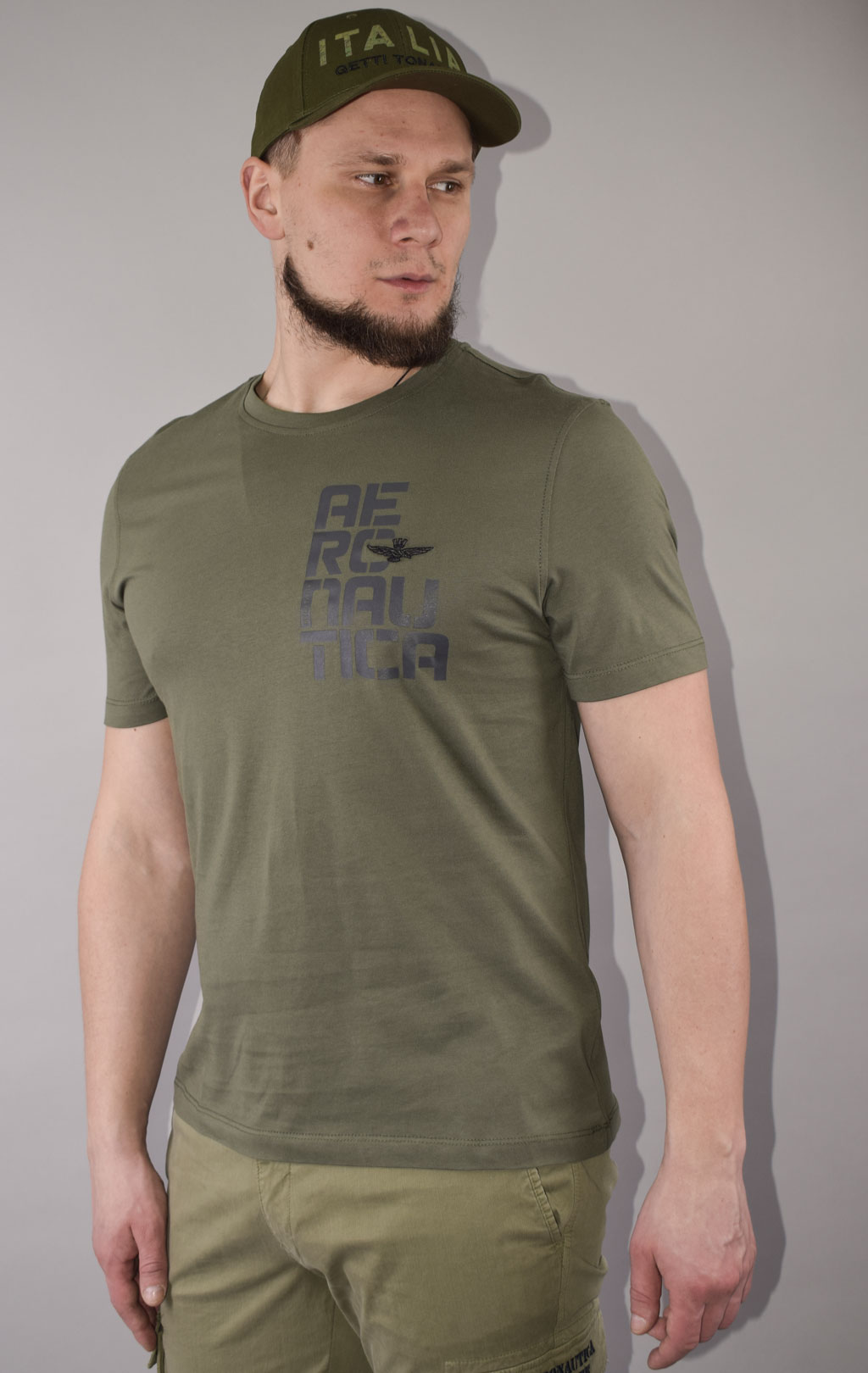 Футболка AERONAUTICA MILITARE big size SS 23/IT verde (TS 2084) 