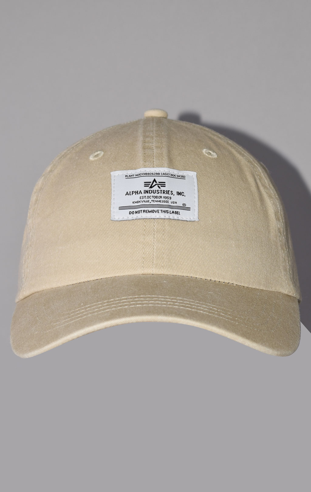 Бейсболка ALPHA INDUSTRIES BATTLEWASH CAP SS 23 vintage khaki 