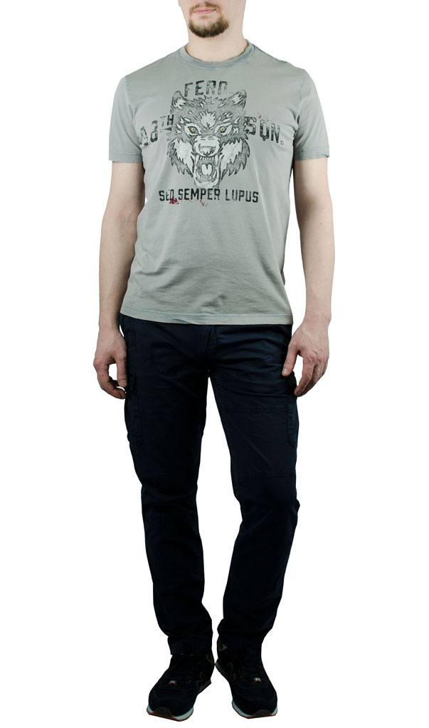 Футболка AERONAUTICA MILITARE grigio melange (TS 1353)