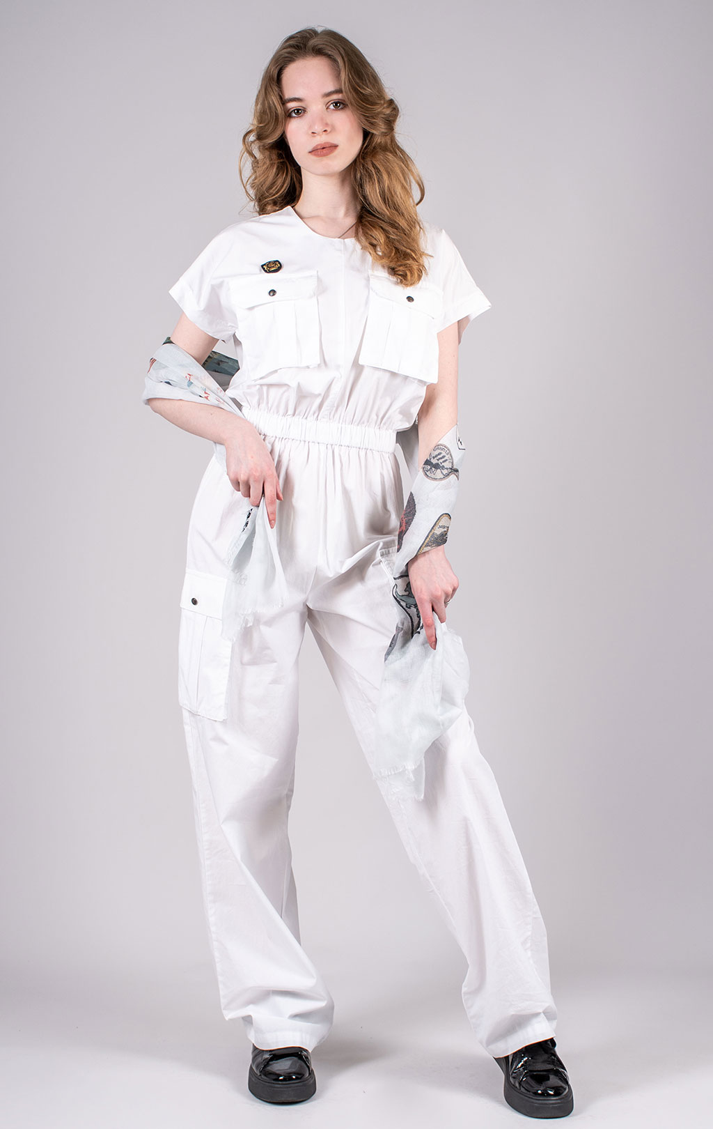 Женский комбинезон AERONAUTICA MILITARE SS 25 m/IT off white (TU 140) 