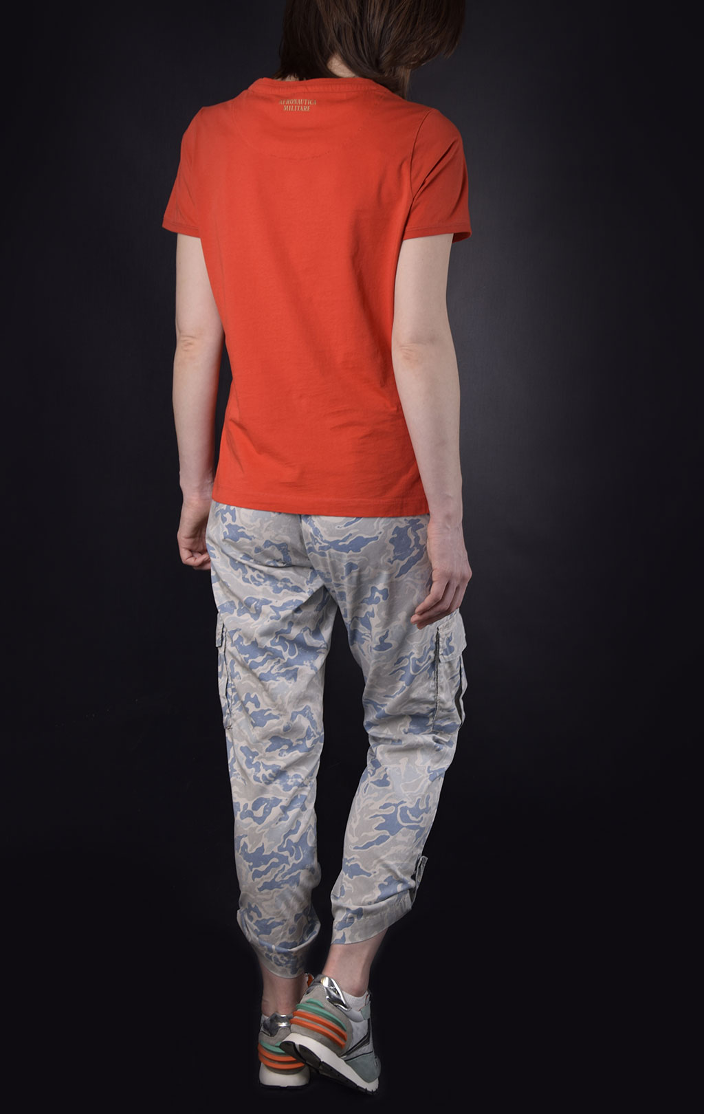 Женская футболка AERONAUTICA MILITARE SS19 arancio (TS 1586) 