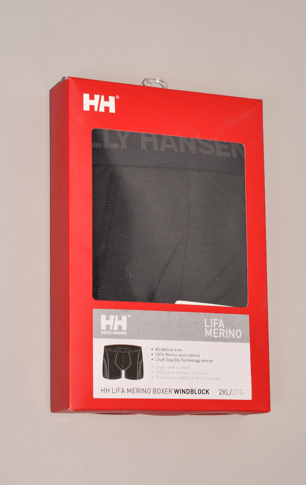 Термобельё боксеры HELLY HANSEN HH LIFA MERINO BOXER WINDBLOCK 100%шерсть мериноса FW 23/24 black (48354) 