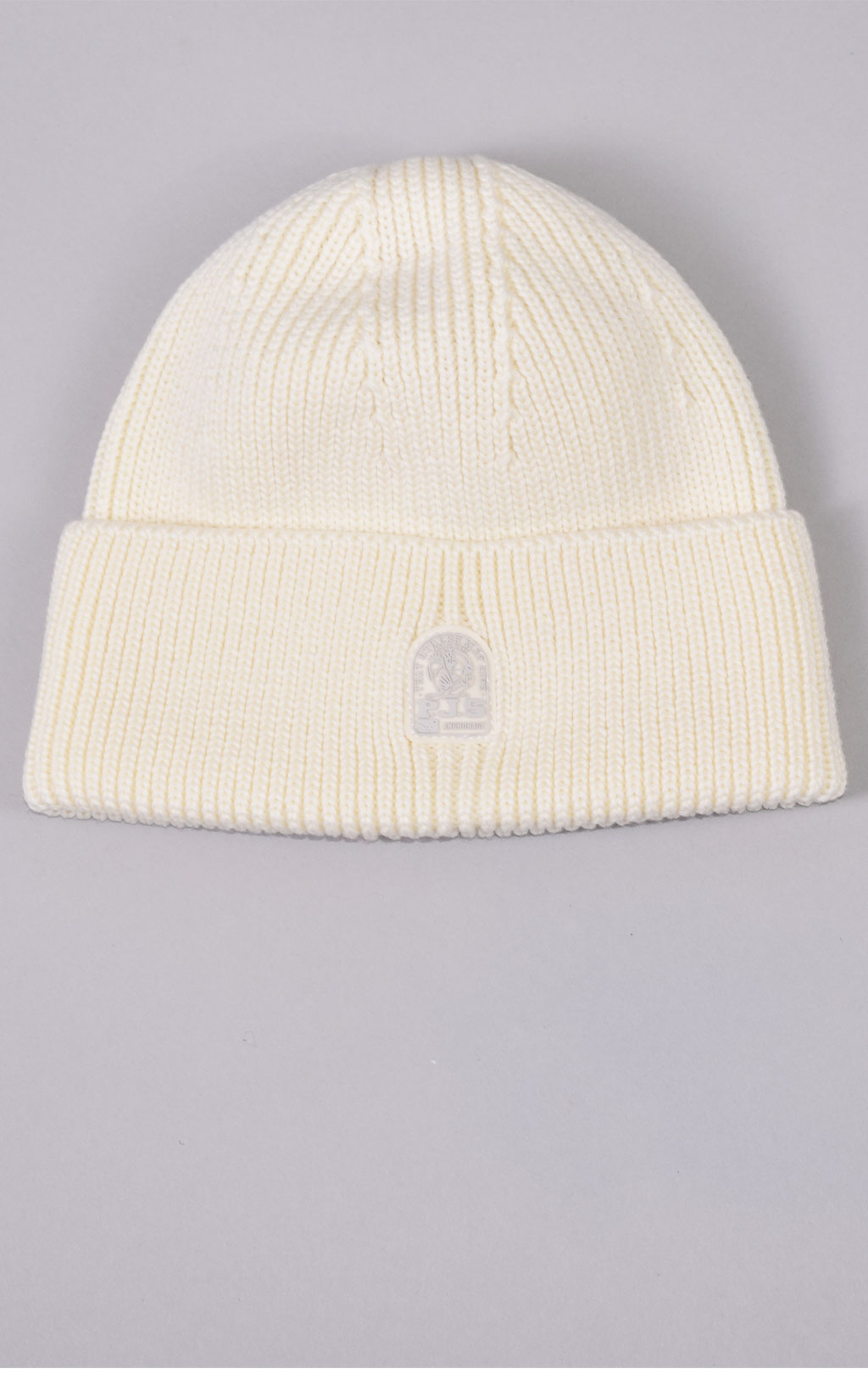 Шапка вязаная PARAJUMPERS PLAIN BEANIE FW 21/22 milk 