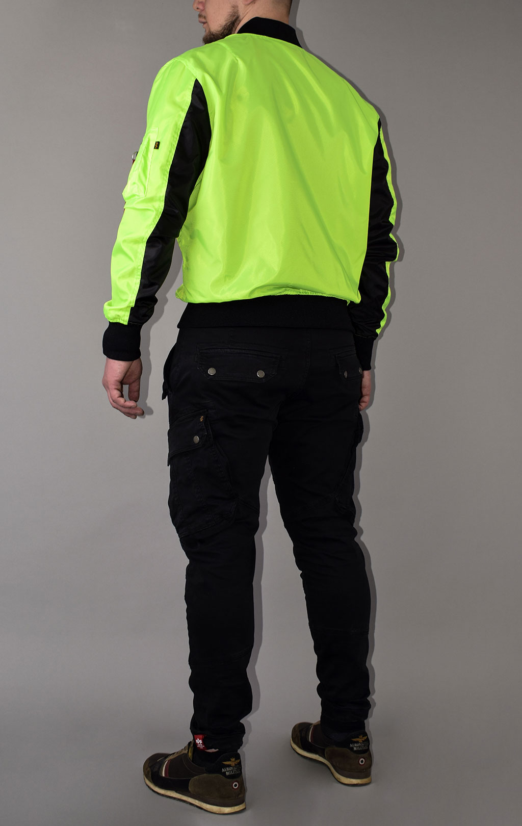 Бомбер ALPHA INDUSTRIES NEON MA-1 neon green 