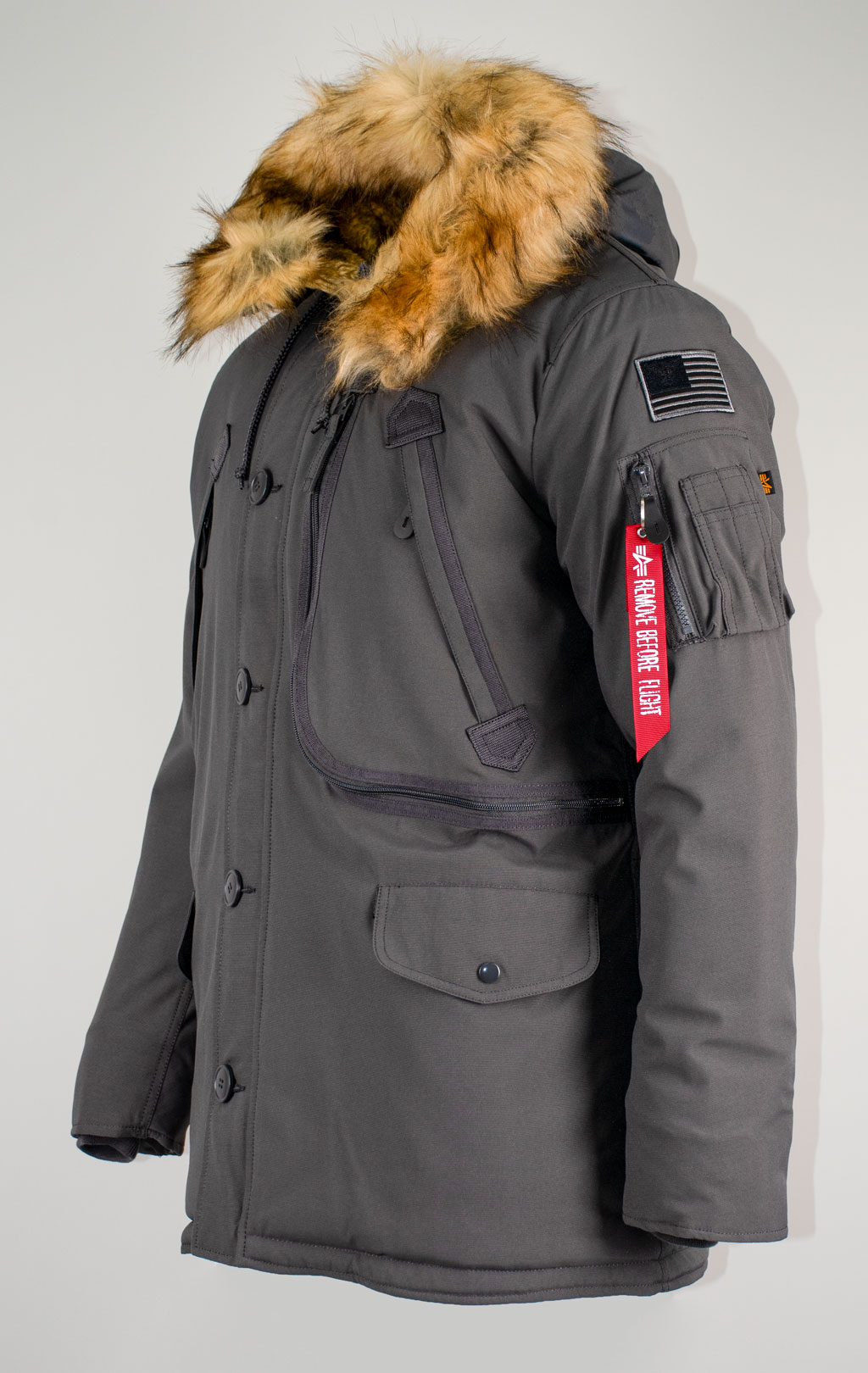 Аляска ALPHA INDUSTRIES POLAR vintage grey 