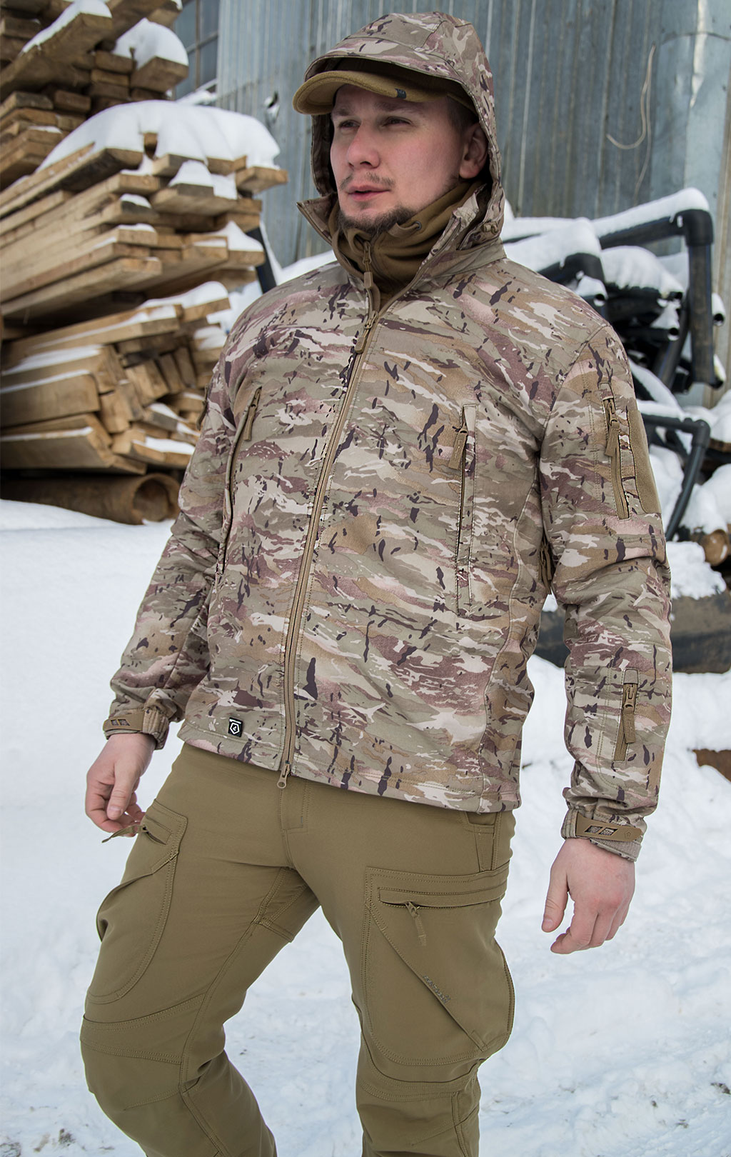 Куртка тактическая softshell Pentagon мембрана ARTAXES Soft Shell camo penta 08011 