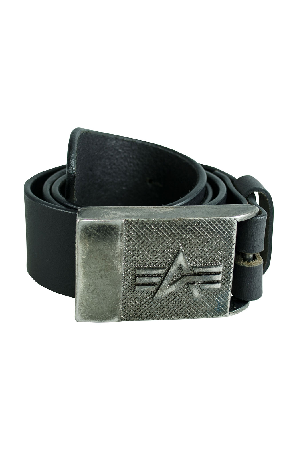 Ремень кожаный ALPHA INDUSTRIES LEATHER BELT black 