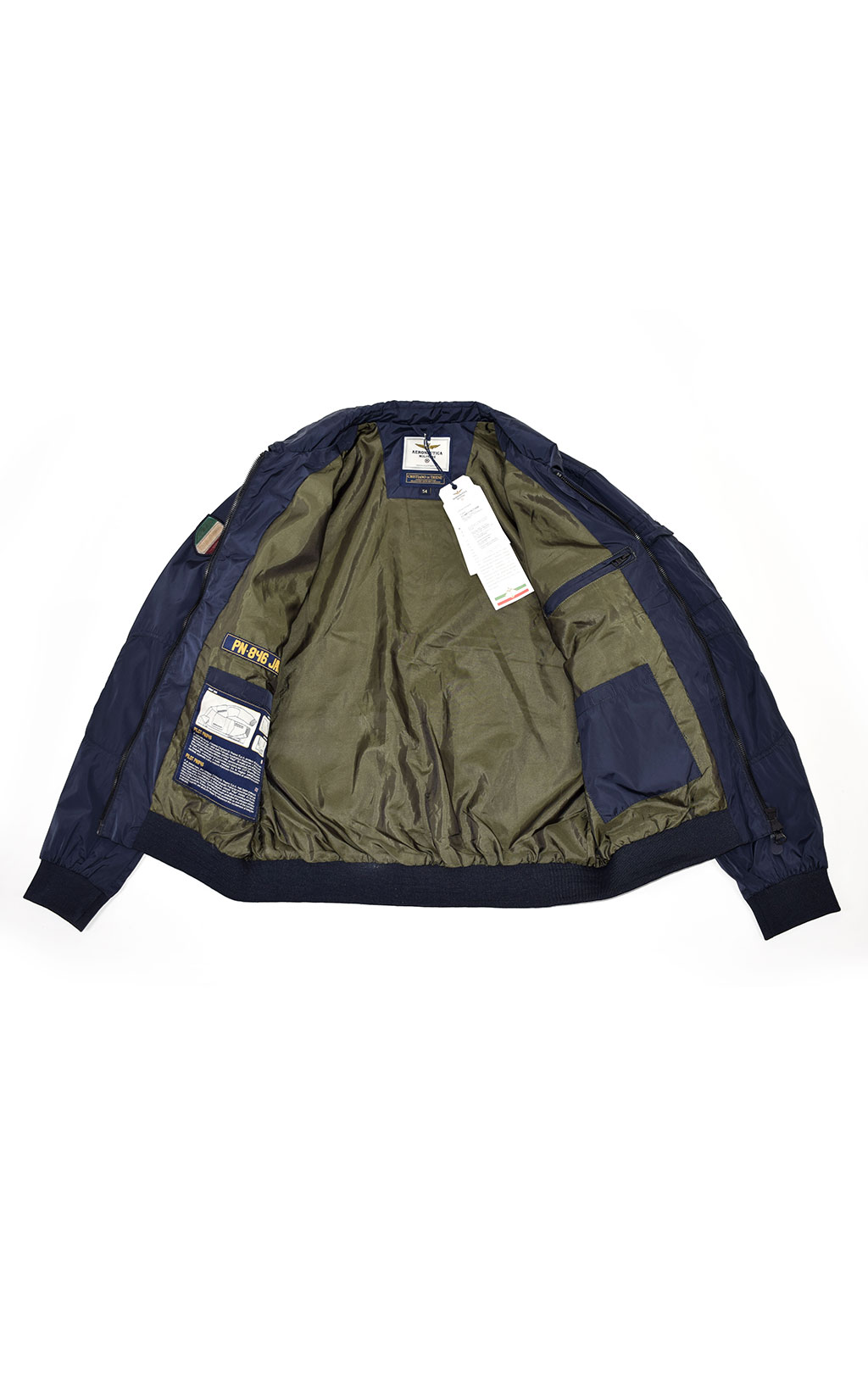 Ветровка-бомбер AERONAUTICA MILITARE SS 21 m/CN blue navy (AB 1719) 