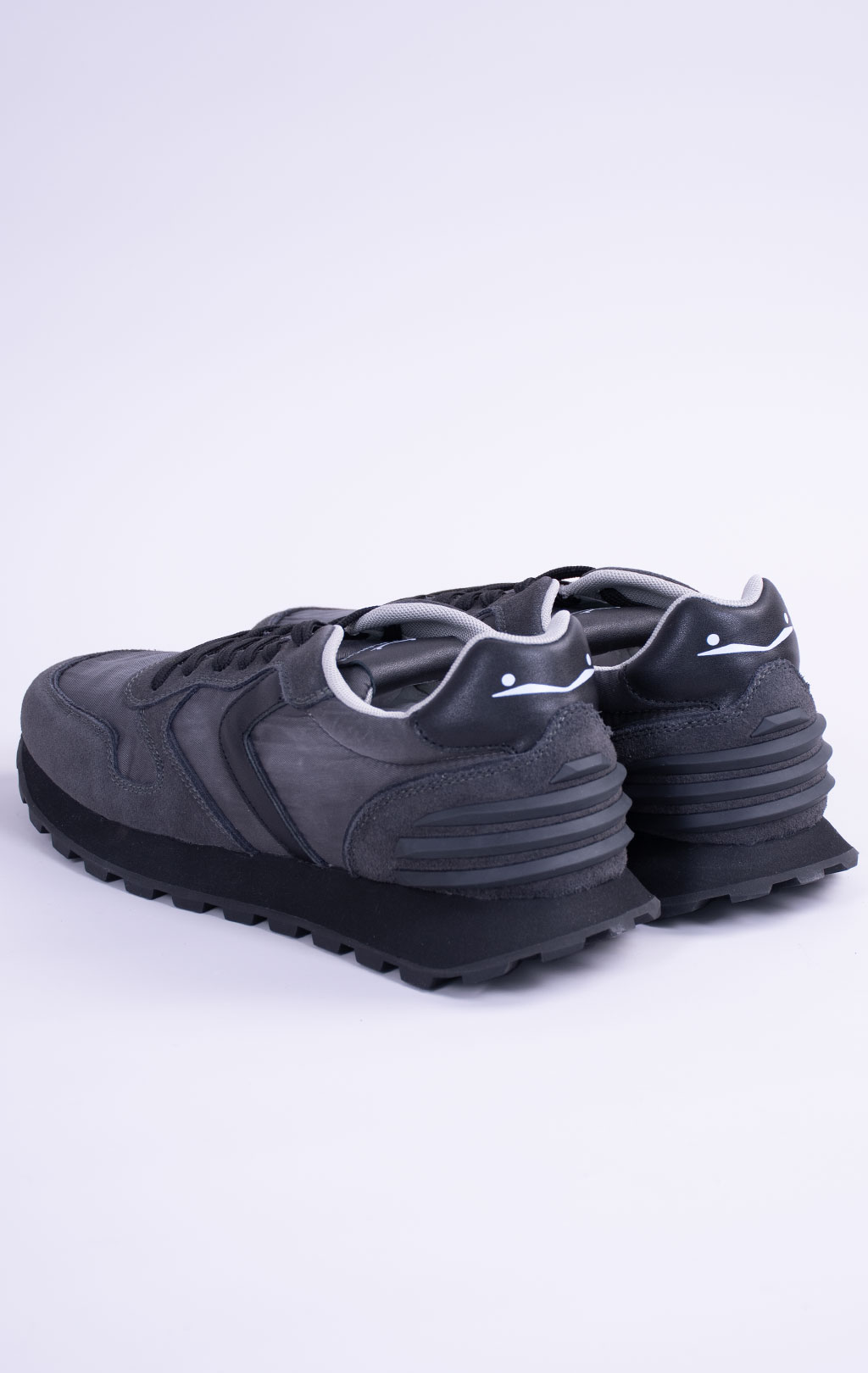 Кроссовки VOILE BLANCHE PARIS POWER MAN замша FW 26/27 tarmac/black 2018797 