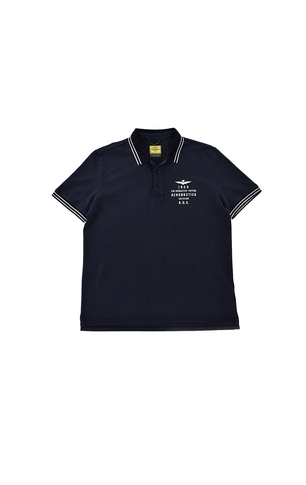 Футболка-поло AERONAUTICA MILITARE SS 21/IN blue black (PO 1520) 