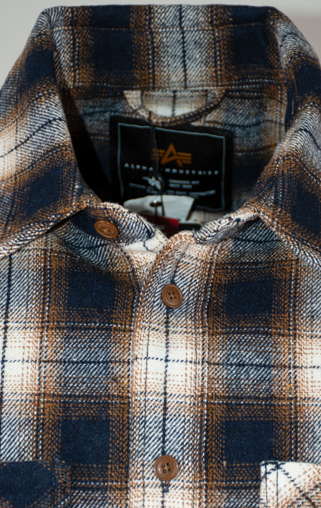 Рубашка ALPHA INDUSTRIES UNFRM FLANNEL SHIRT FW 25/26 rust M001120 