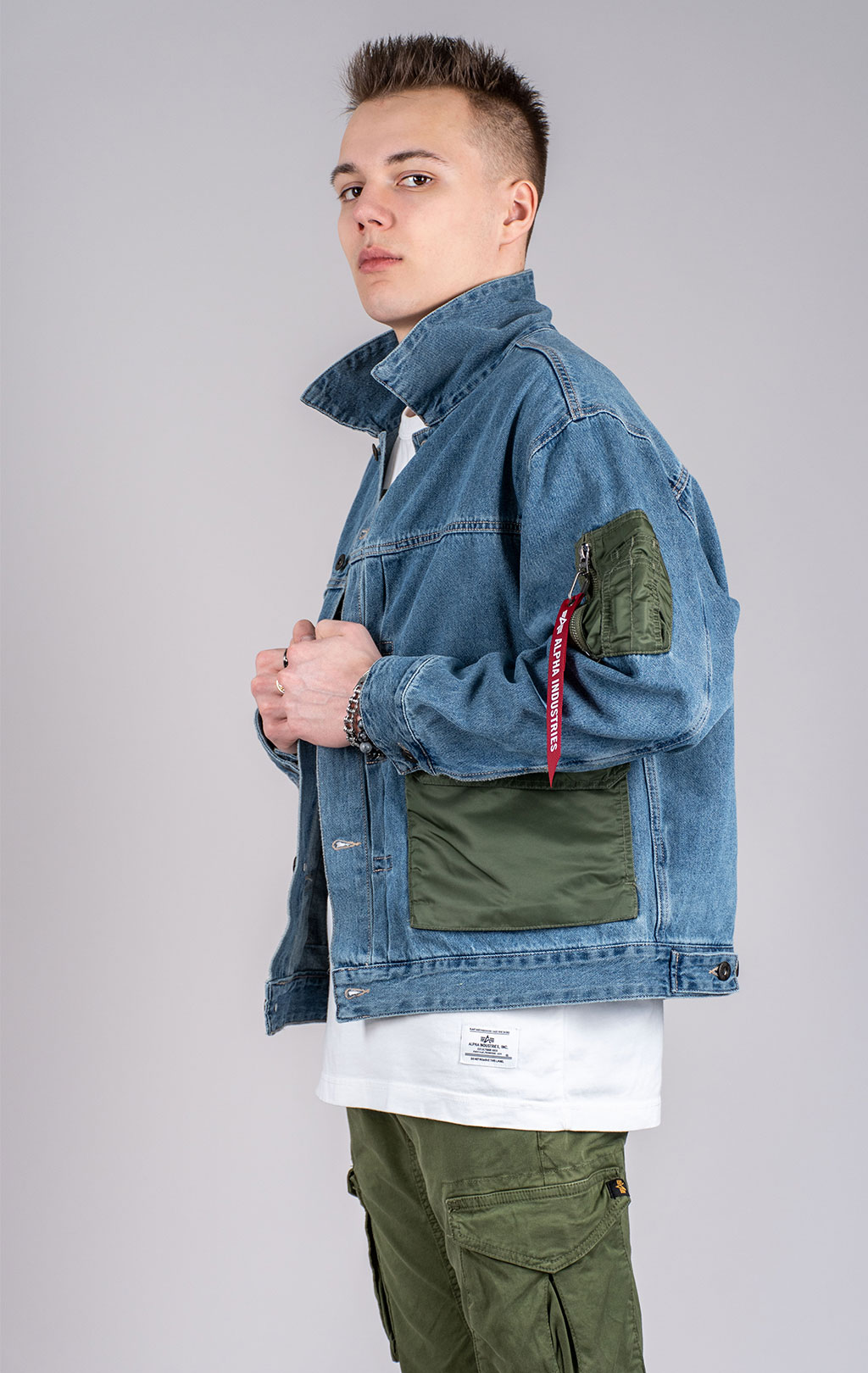 Ветровка ALPHA INDUSTRIES DENIM JACKET SS 25 m replica blue 