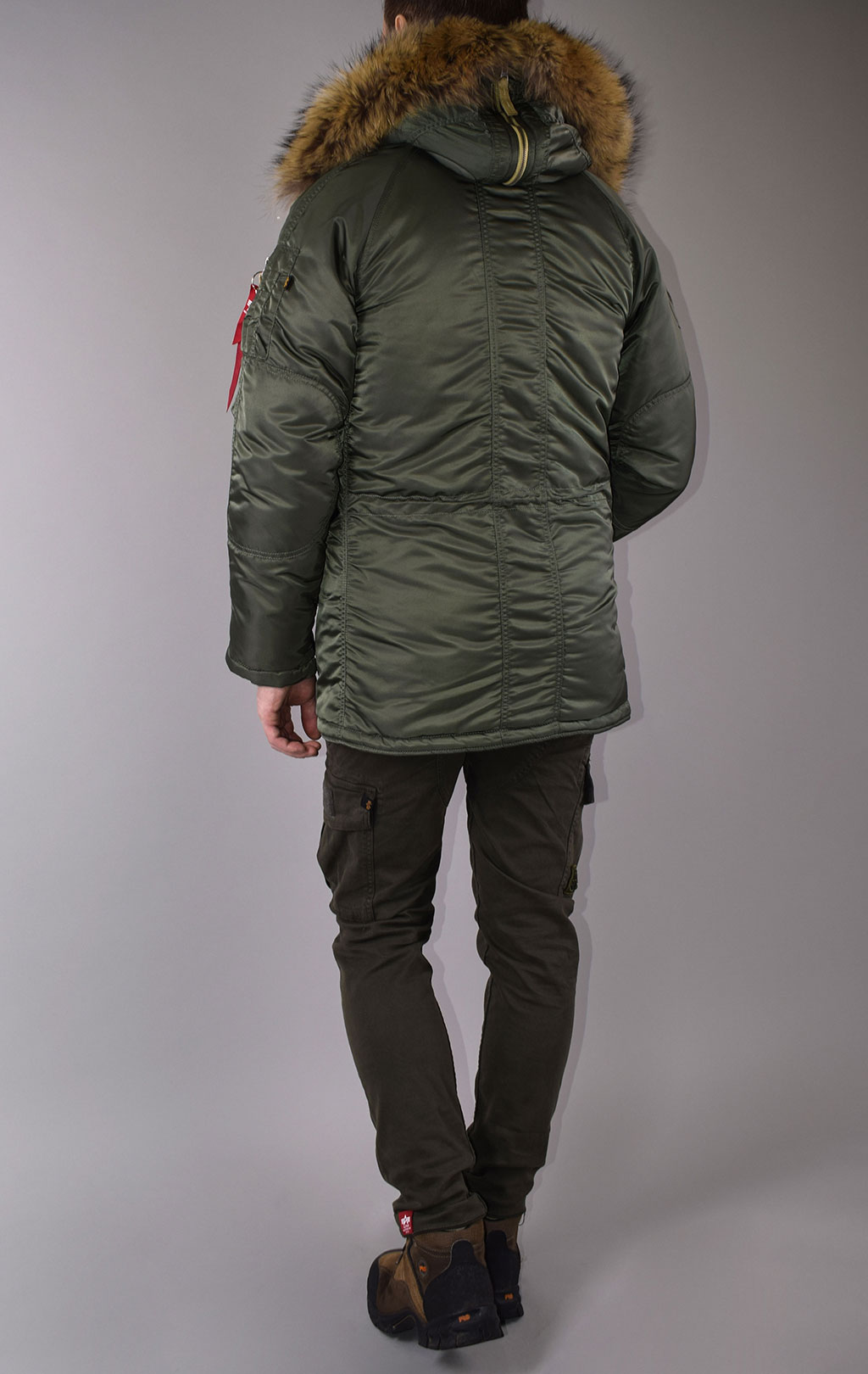 Аляска ALPHA INDUSTRIES ART VF N-3B натур. мех sage green 