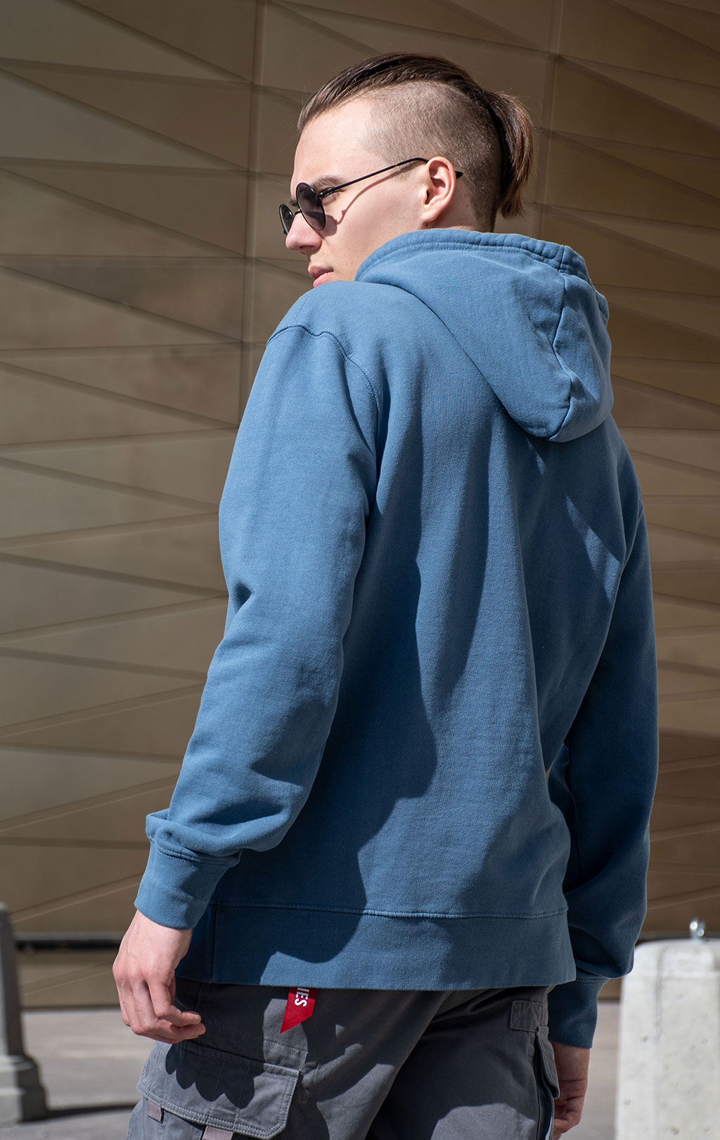Толстовка ALPHA INDUSTRIES ALPHA BADGE HOODIE SS 24 m copen blue 