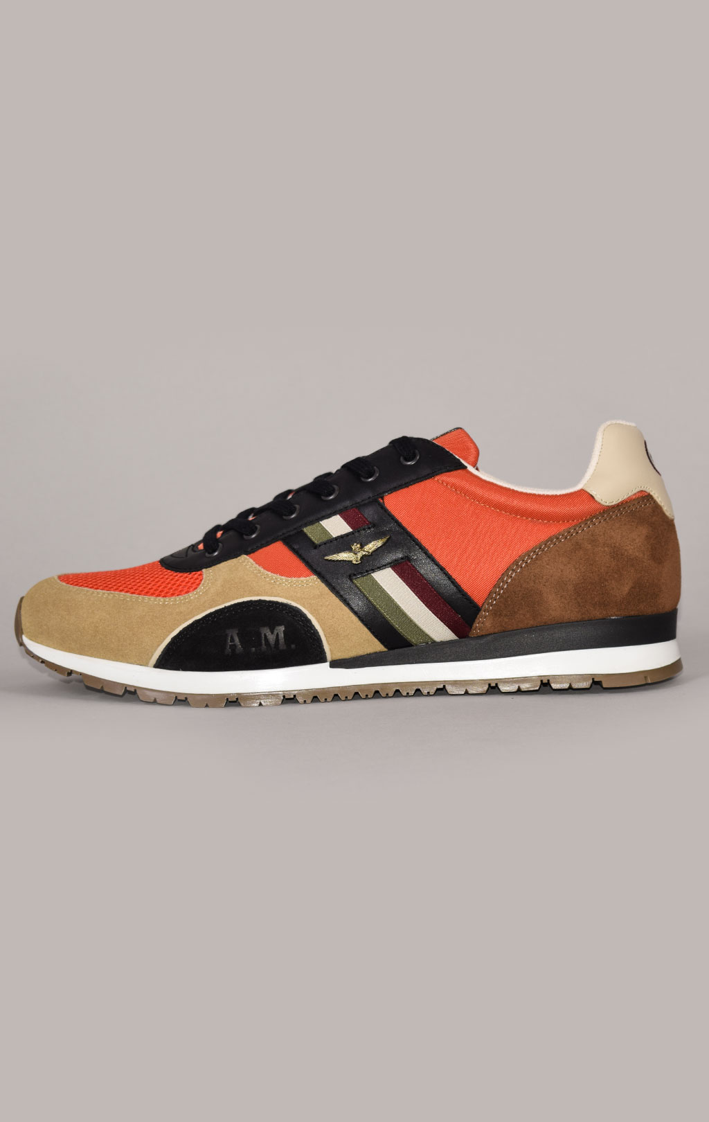 Кроссовки AERONAUTICA MILITARE SS 22 m/PT arancio/beige chiaro/marrone (SC 190) 