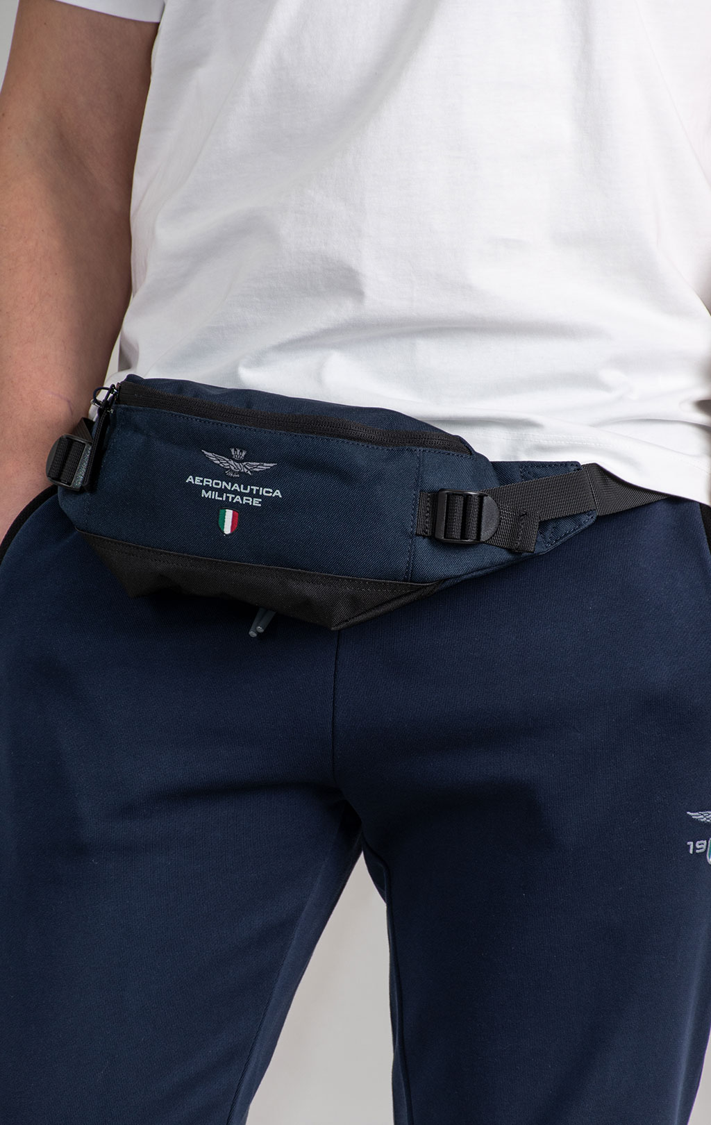 Сумка поясная AERONAUTICA MILITARE SS 25/CN blue navy (BO 1143) 