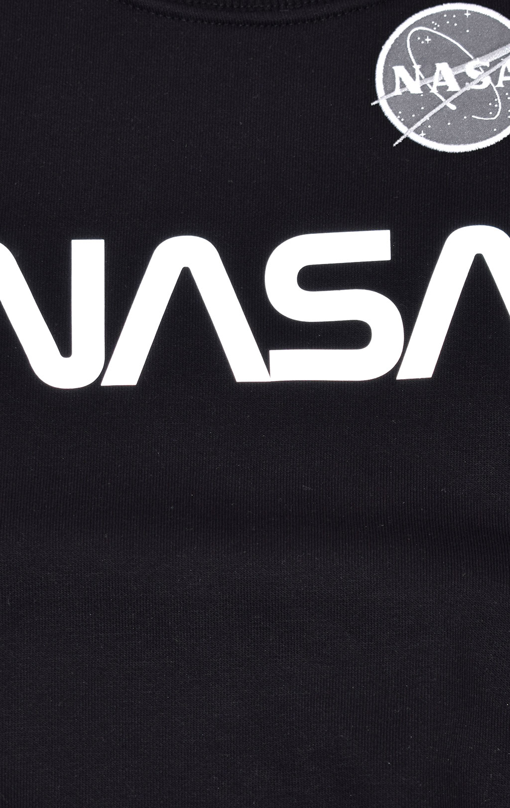 Детский свитшот ALPHA INDUSTRIES NASA REFLECTIVE SWEATER black 