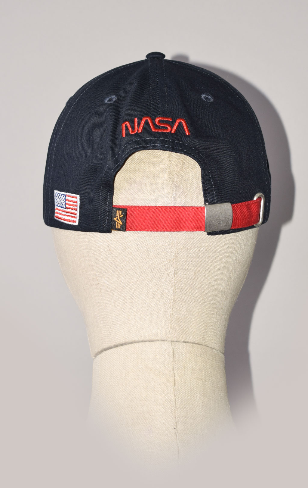 Бейсболка ALPHA INDUSTRIES NASA WORM LOGO CAP SS 23 replica blue 